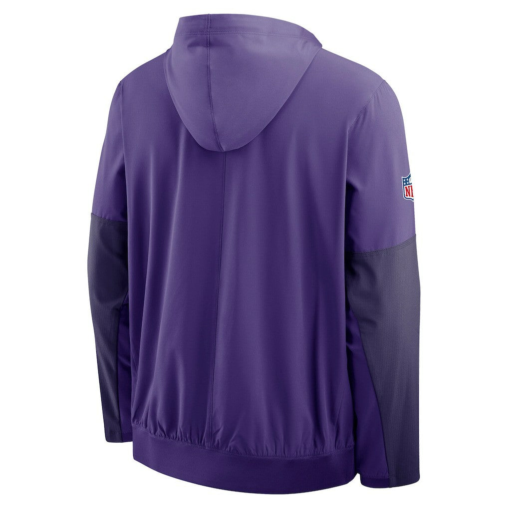 NFL Minnesota Vikings Sideline Anorak Half-Zip Hoodie Jacket