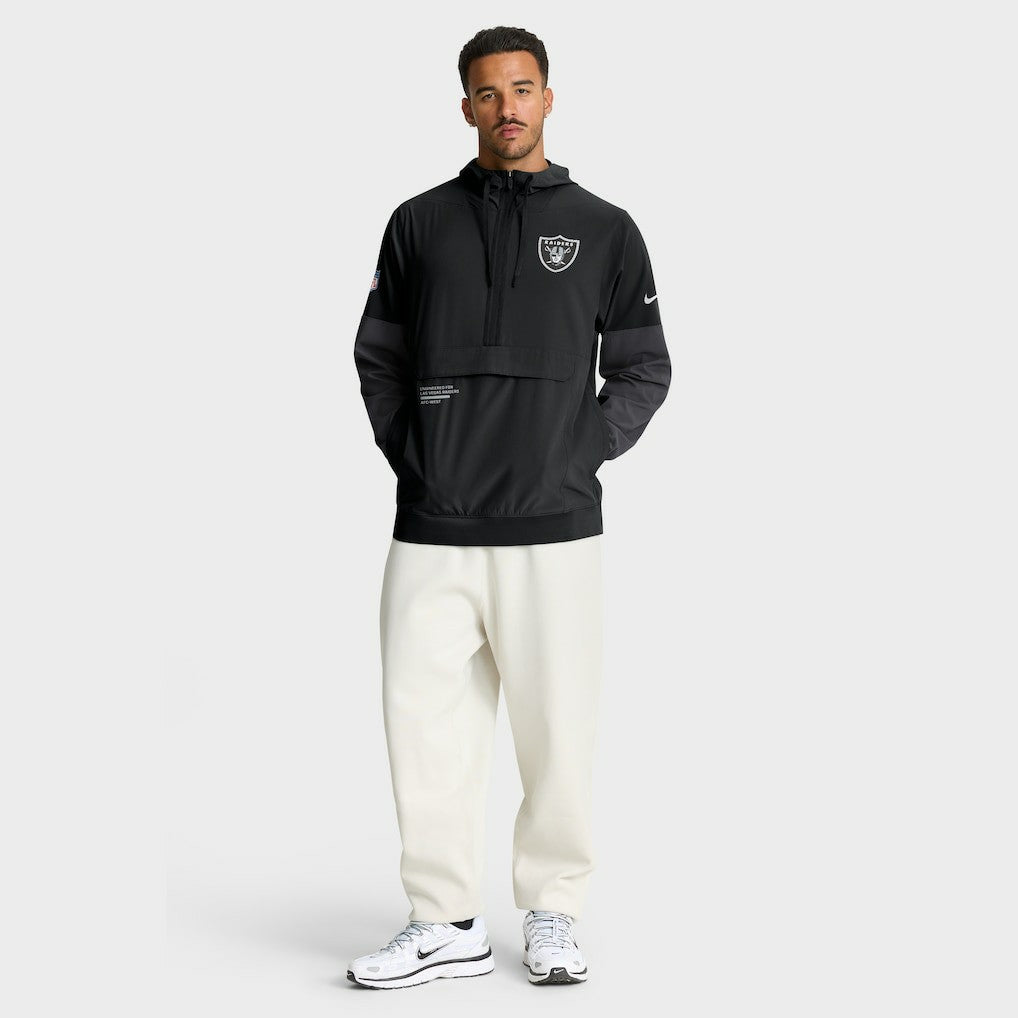 NFL Las Vegas Raiders Sideline Anorak Half-Zip Hoodie Jacket