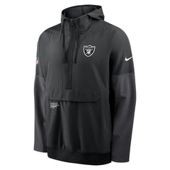 NFL Las Vegas Raiders Sideline Anorak Half-Zip Hoodie Jacket