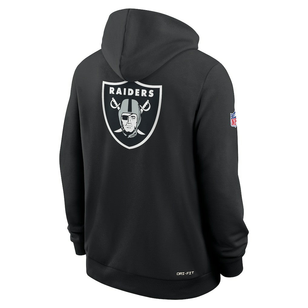 NFL Las Vegas Raiders Sideline Standard Issue Utility Player Dri-FIT Full-Zip Hoodie