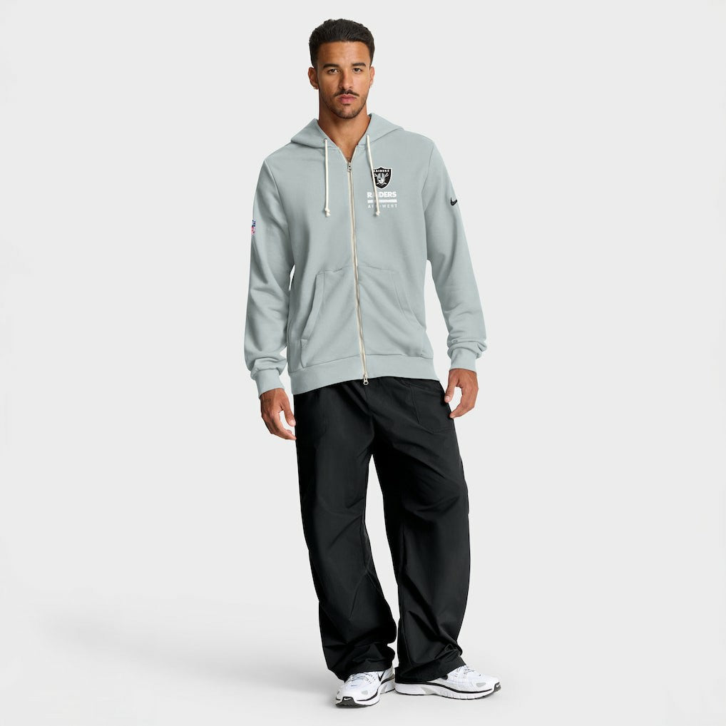 NFL Las Vegas Raiders Sideline Standard Issue Utility Player Dri-FIT Full-Zip Hoodie