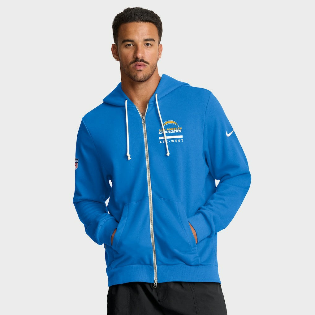 NFL Los Angeles Chargers Sideline Standard Issue Utility Player Dri-FIT Full-Zip Hoodie