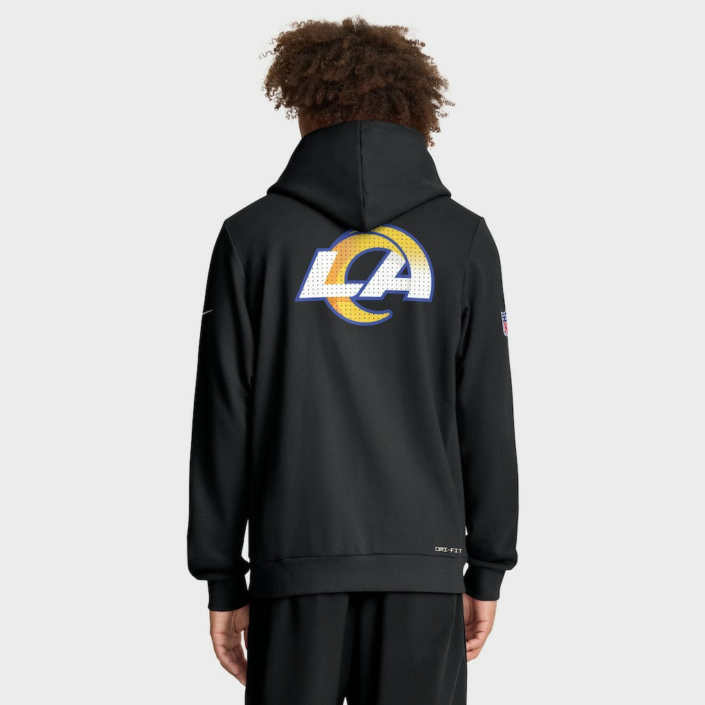 NFL Los Angeles Rams Sideline Standard Issue Utility Player Dri-FIT Full-Zip Hoodie