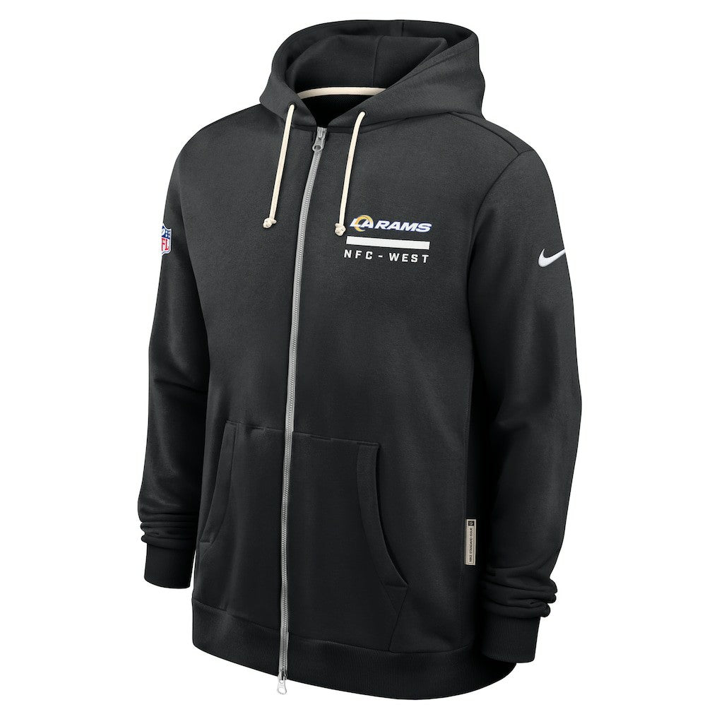 NFL Los Angeles Rams Sideline Standard Issue Utility Player Dri-FIT Full-Zip Hoodie
