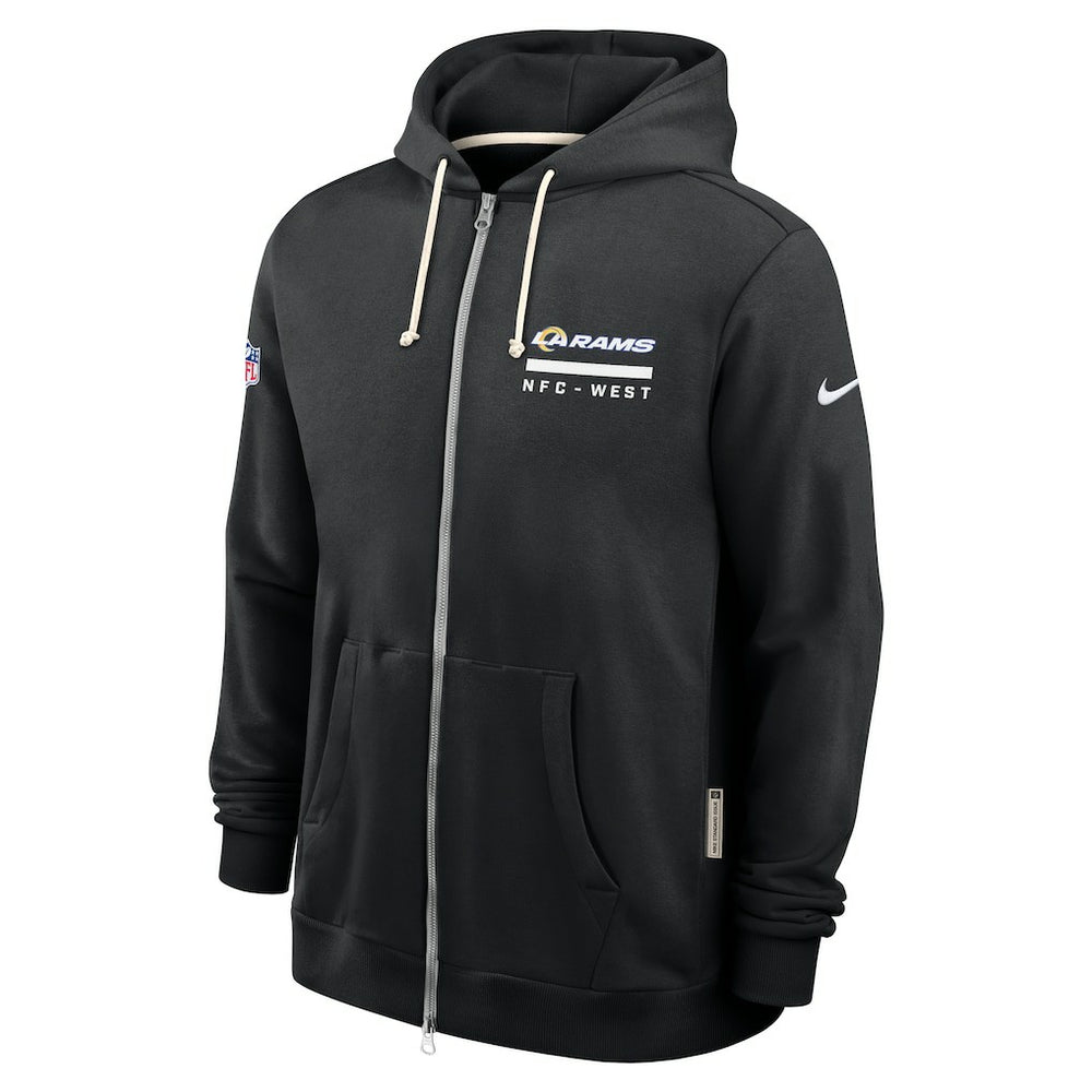 NFL Los Angeles Rams Sideline Standard Issue Utility Player Dri-FIT Full-Zip Hoodie