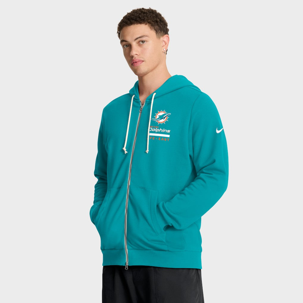 NFL Miami Dolphins Sideline Standard Issue Utility Player Dri-FIT Full-Zip Hoodie