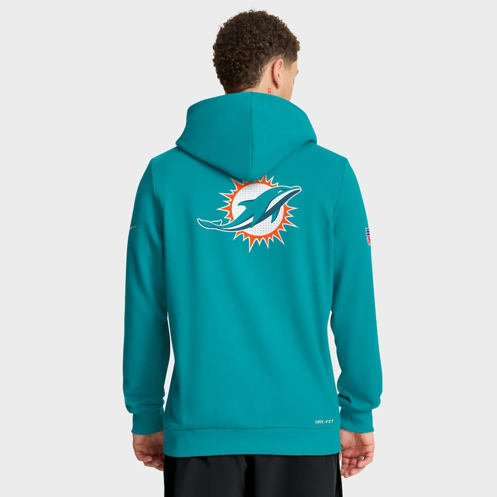 NFL Miami Dolphins Sideline Standard Issue Utility Player Dri-FIT Full-Zip Hoodie