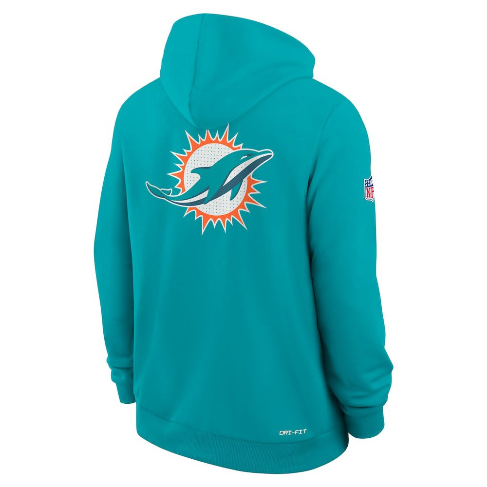 NFL Miami Dolphins Sideline Standard Issue Utility Player Dri-FIT Full-Zip Hoodie