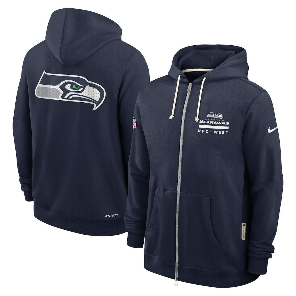 NFL Seattle Seahawks Sideline Standard Issue Utility Player Dri-FIT Full-Zip Hoodie