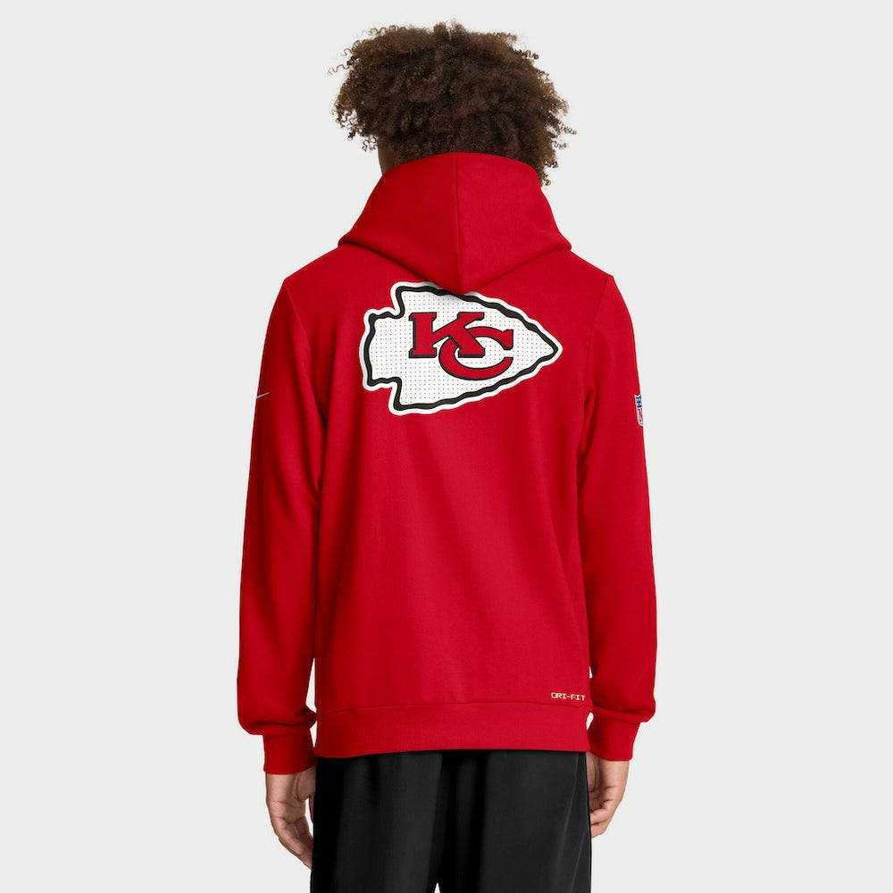 NFL Kansas City Chiefs Sideline Standard Issue Utility Player Dri-FIT Full-Zip Hoodie