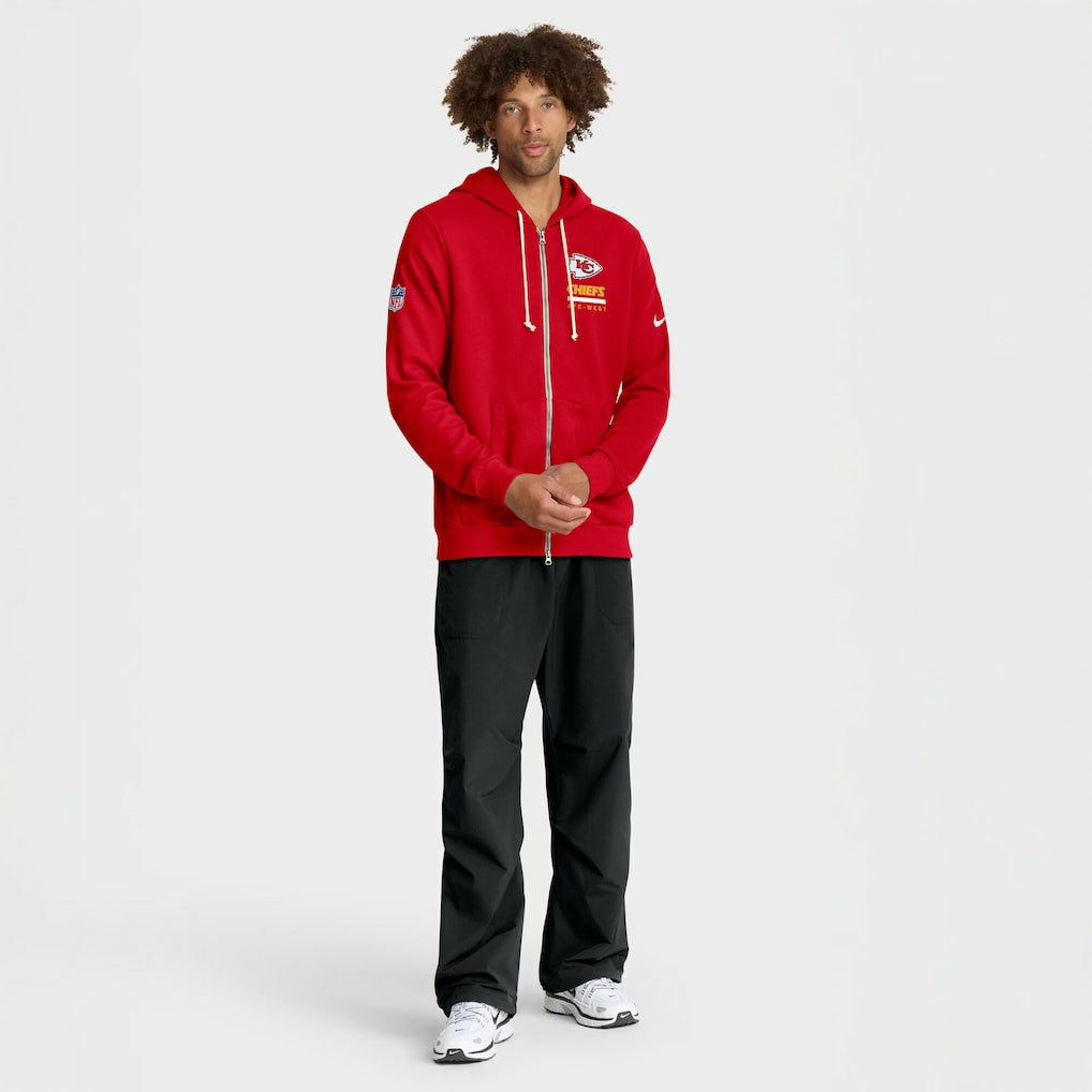 NFL Kansas City Chiefs Sideline Standard Issue Utility Player Dri-FIT Full-Zip Hoodie