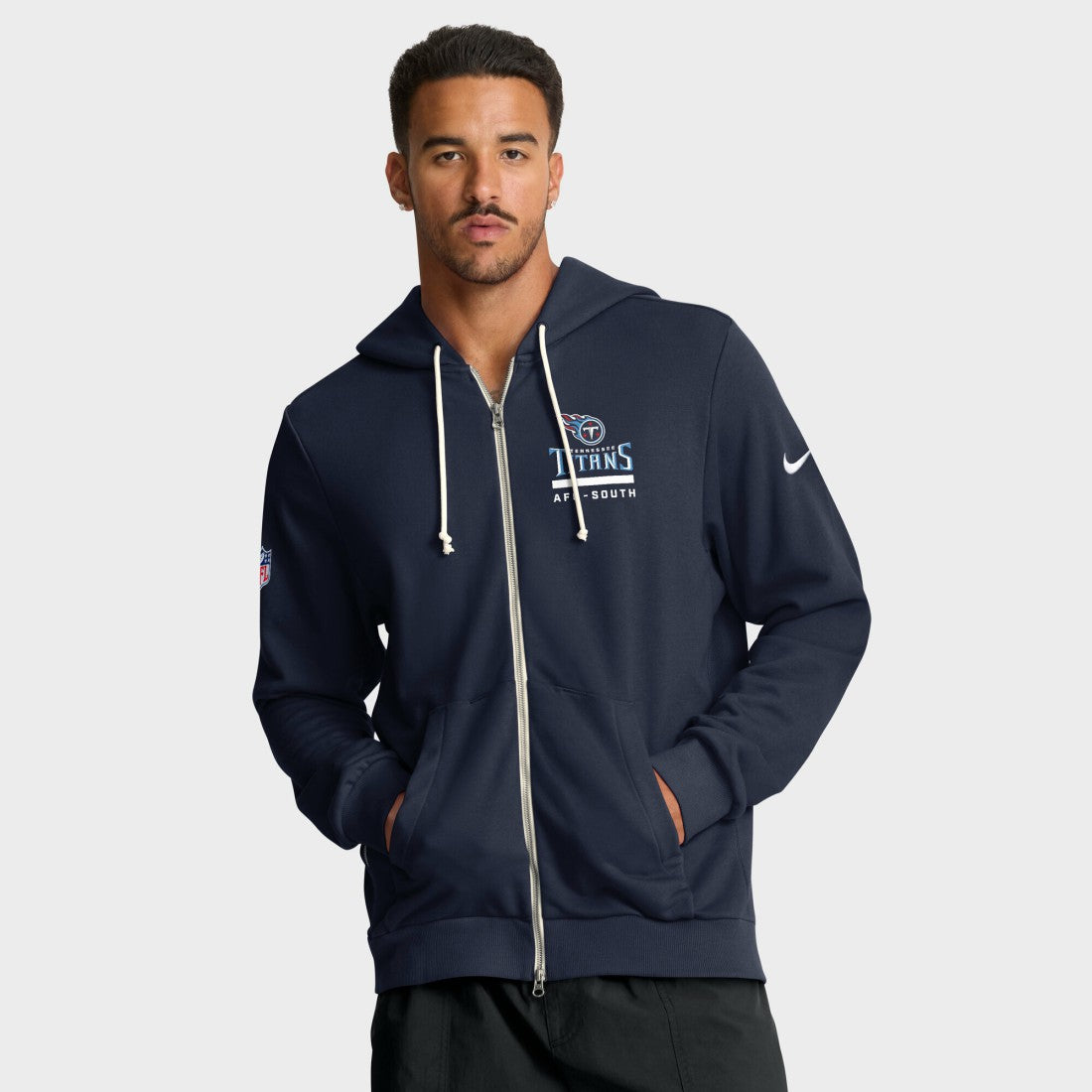 NFL Tennessee Titans Sideline Standard Issue Utility Player Dri-FIT Full-Zip Hoodie