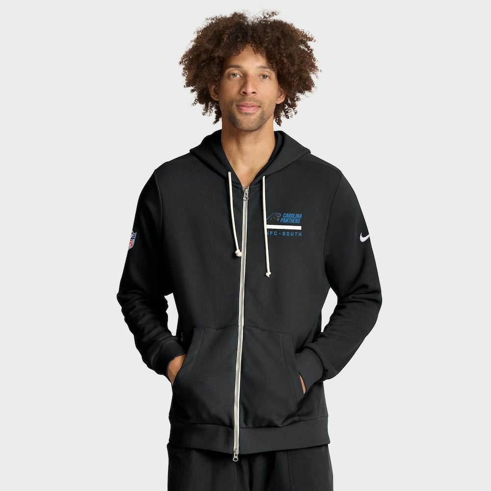 NFL Carolina Panthers Sideline Standard Issue Utility Player Dri-FIT Full-Zip Hoodie