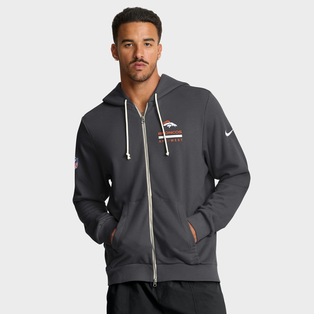 NFL Denver Broncos Sideline Standard Issue Utility Player Dri-FIT Full-Zip Hoodie
