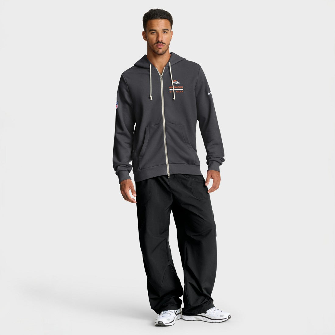 NFL Denver Broncos Sideline Standard Issue Utility Player Dri-FIT Full-Zip Hoodie