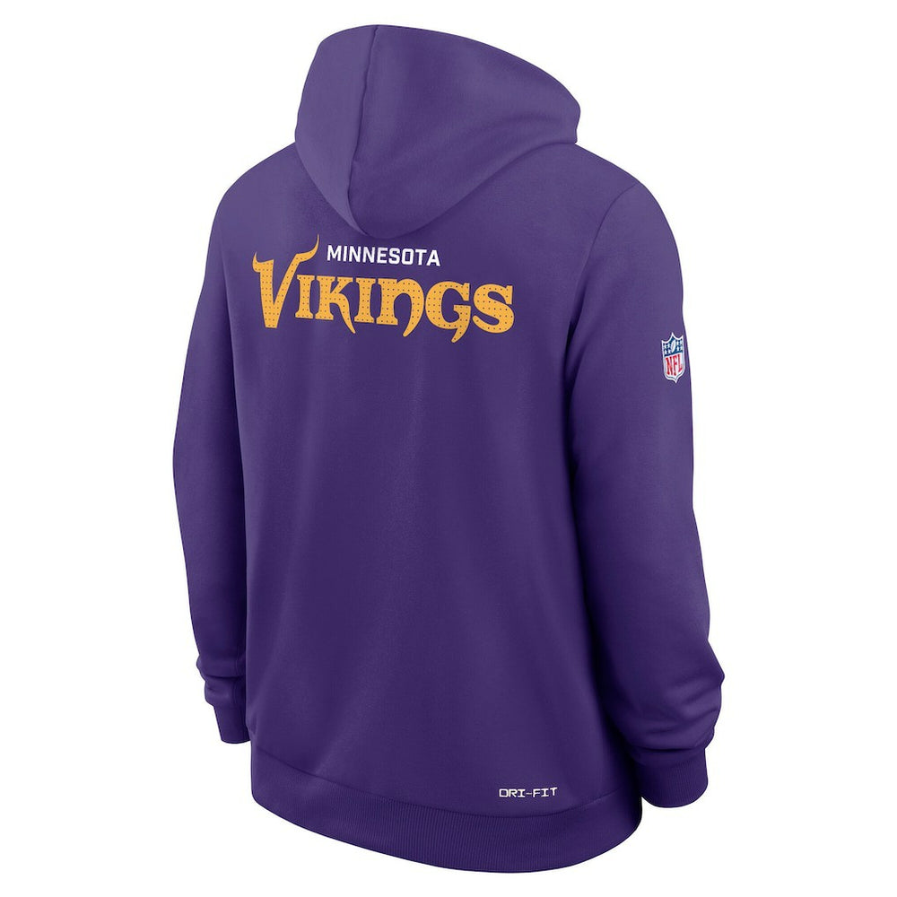 NFL Minnesota Vikings Sideline Standard Issue Initial Home Dri-FIT Hoodie