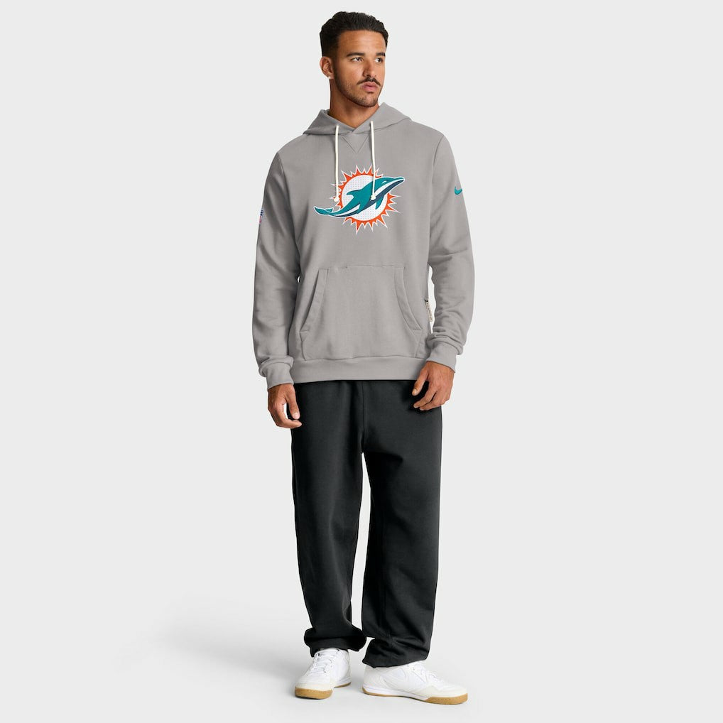 NFL Miami Dolphins Sideline Standard Issue Initial Home Dri-FIT Hoodie