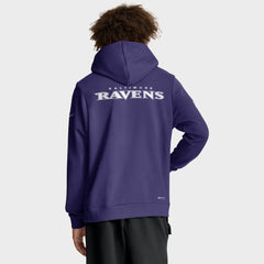 NFL Baltimore Ravens Sideline Standard Issue Initial Home Dri-FIT Hoodie