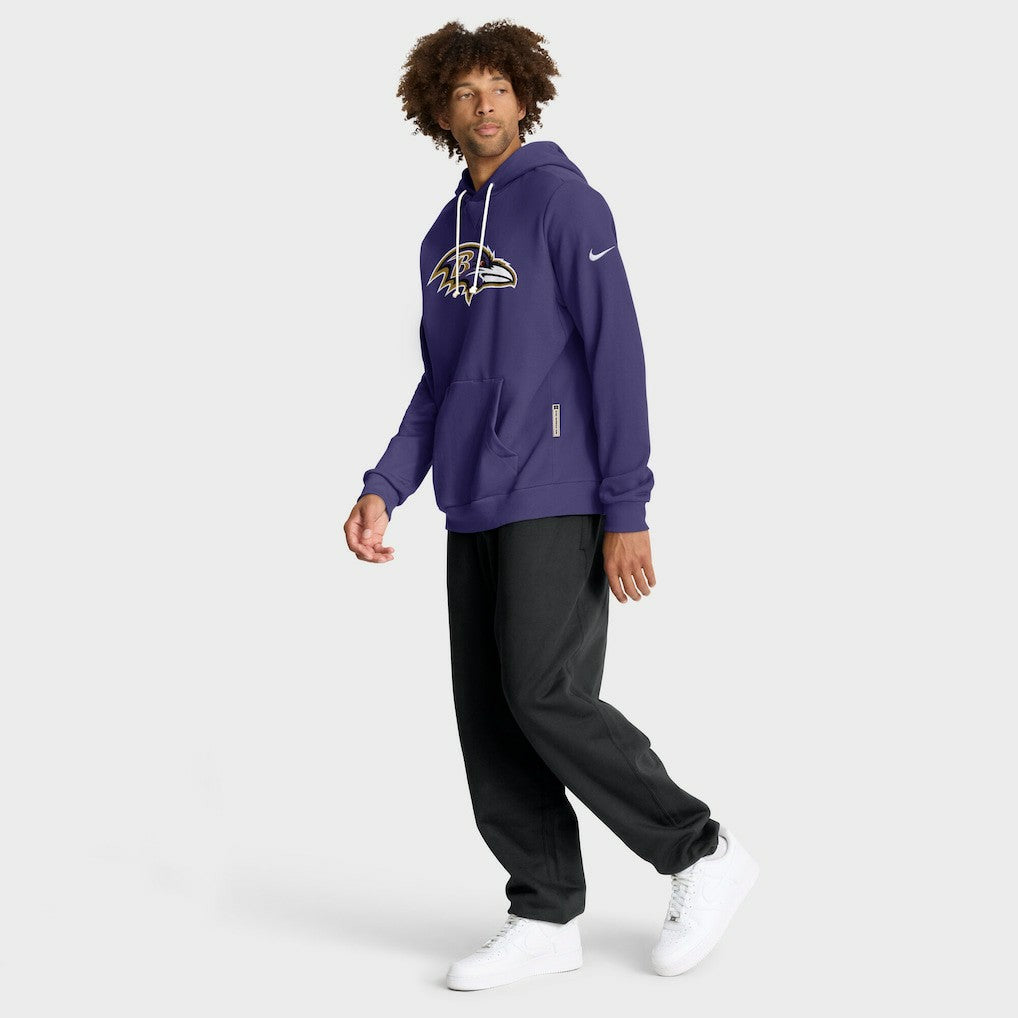NFL Baltimore Ravens Sideline Standard Issue Initial Home Dri-FIT Hoodie