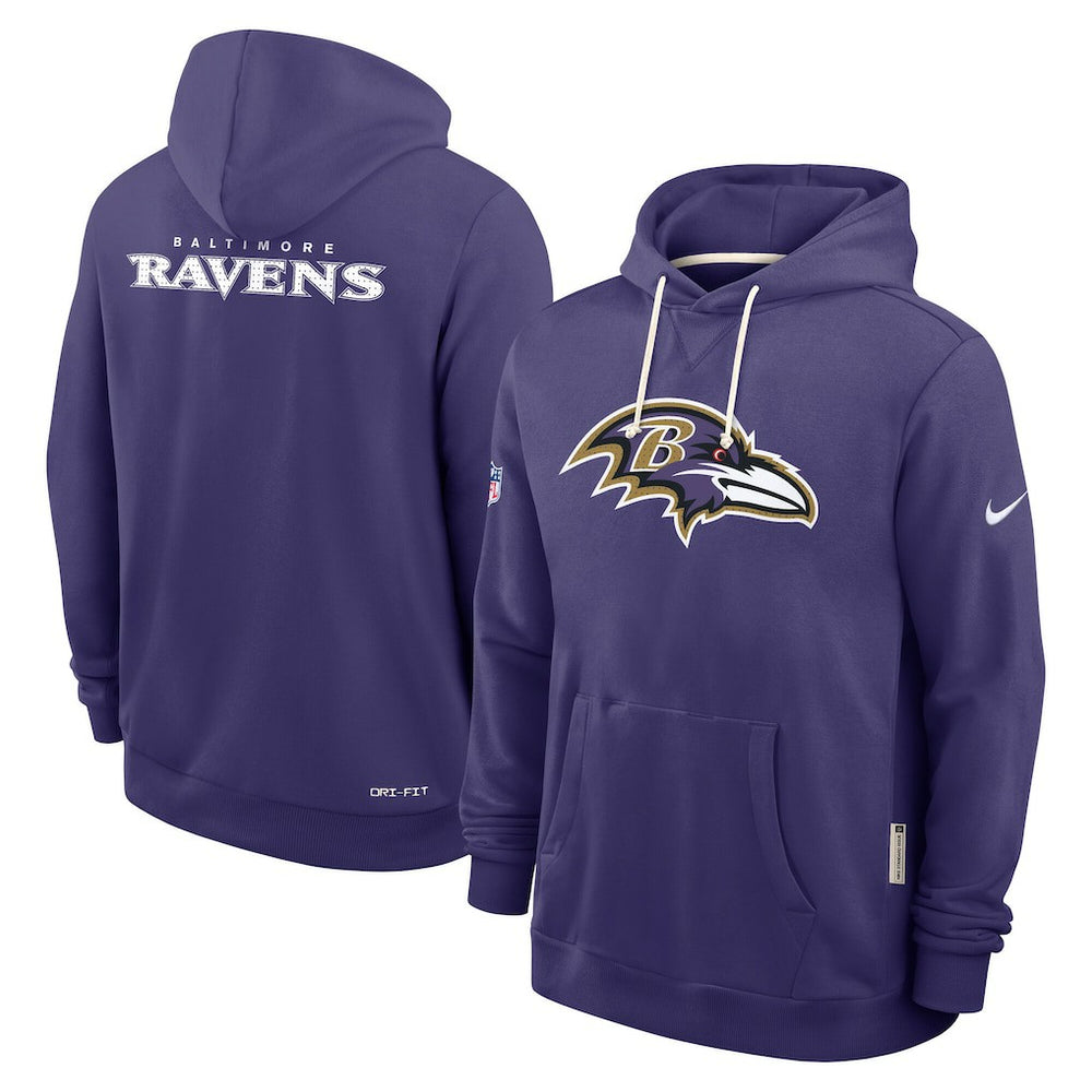 NFL Baltimore Ravens Sideline Standard Issue Initial Home Dri-FIT Hoodie