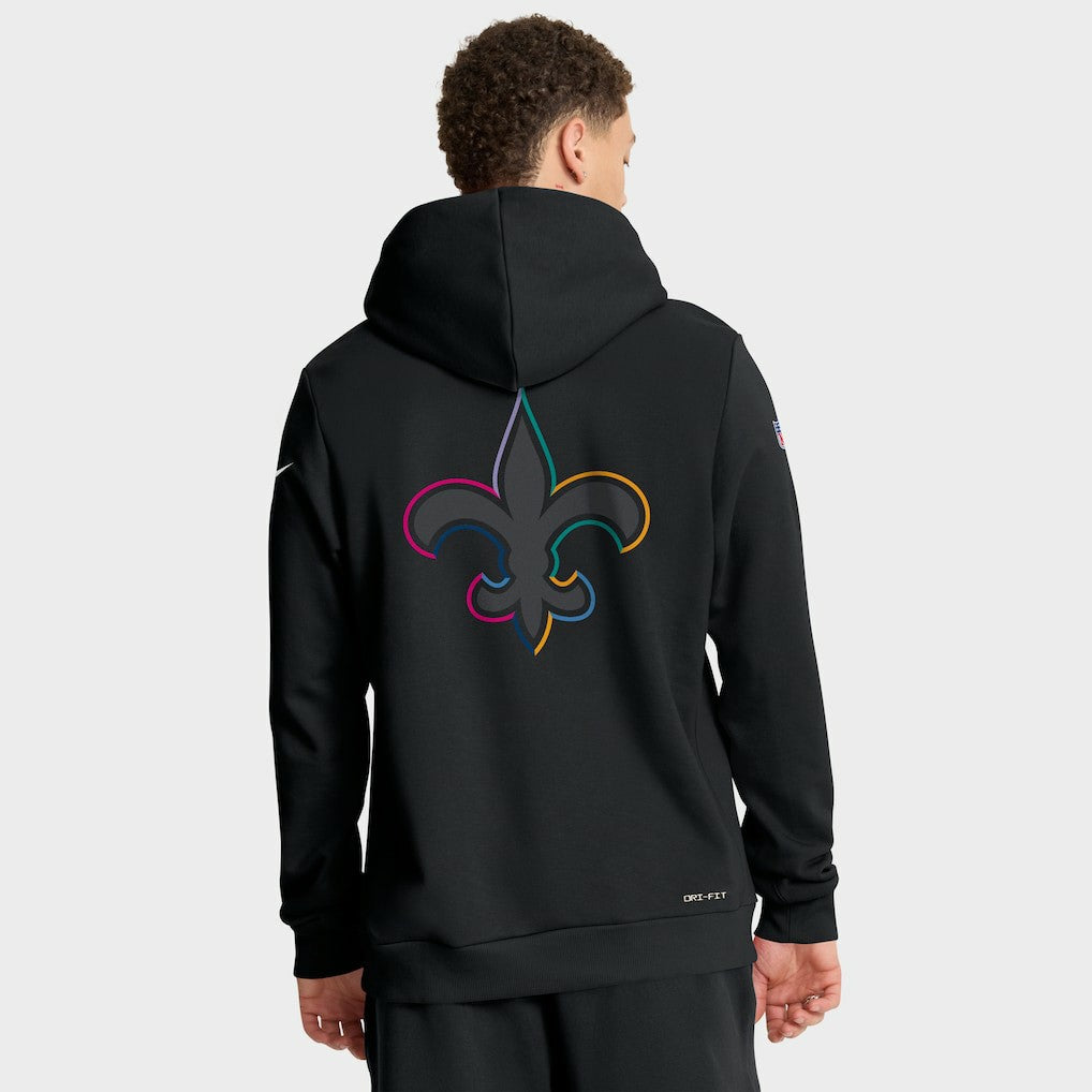 NFL New Orleans Saints 2025 NFL Crucial Catch Sideline Standard Issue Dri-FIT Hoodie
