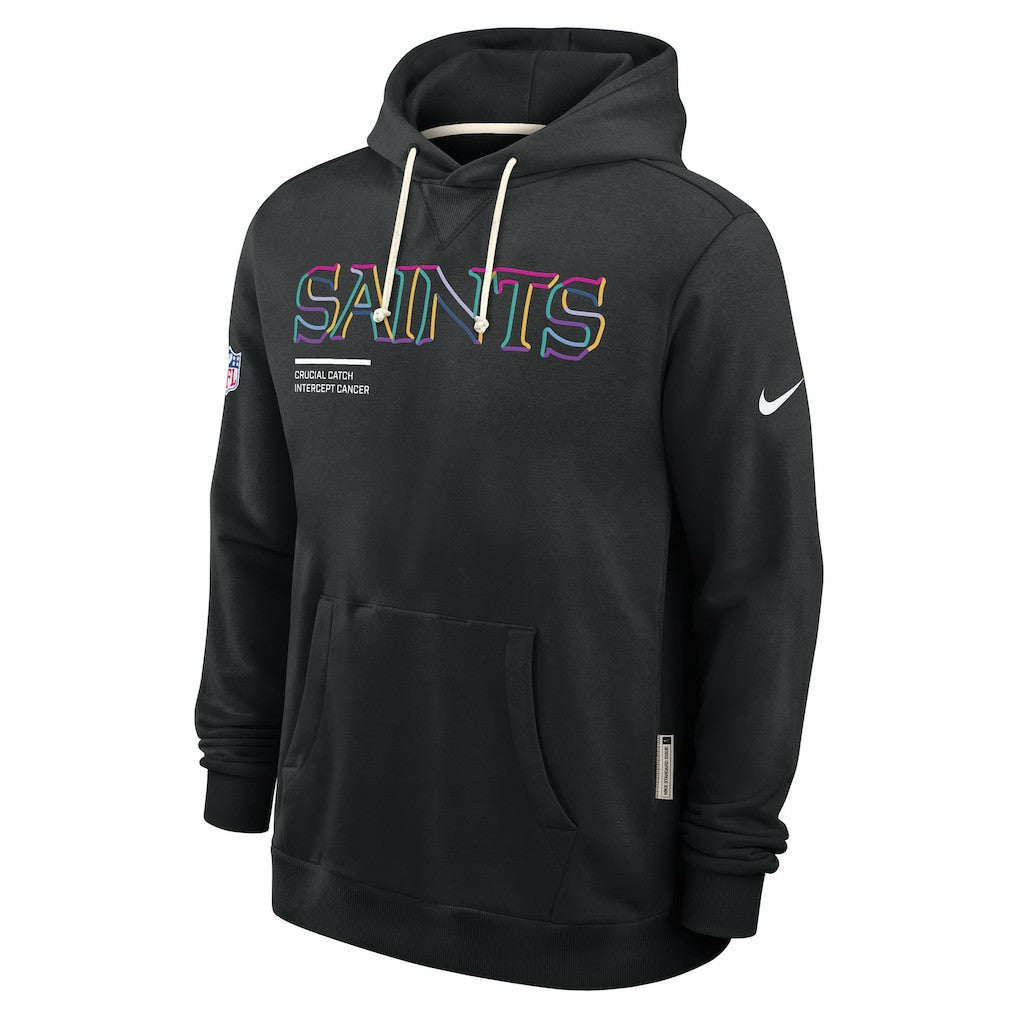 NFL New Orleans Saints 2025 NFL Crucial Catch Sideline Standard Issue Dri-FIT Hoodie
