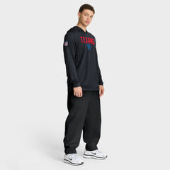 NFL Houston Texans Sideline Pass Accuracy Dri-FIT Long Sleeve Hoodie T-Shirt