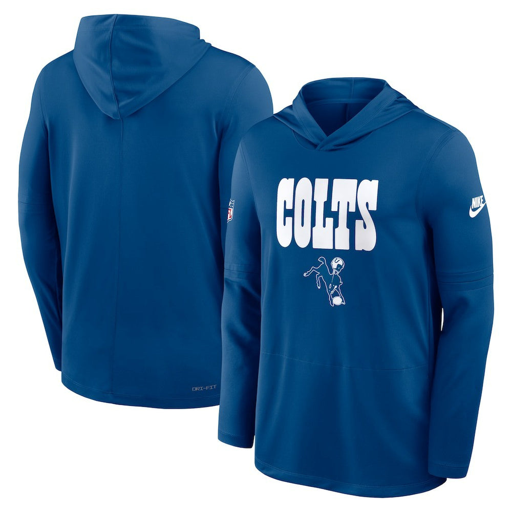 NFL Indianapolis Colts Sideline Pass Accuracy Dri-FIT Long Sleeve Hoodie T-Shirt
