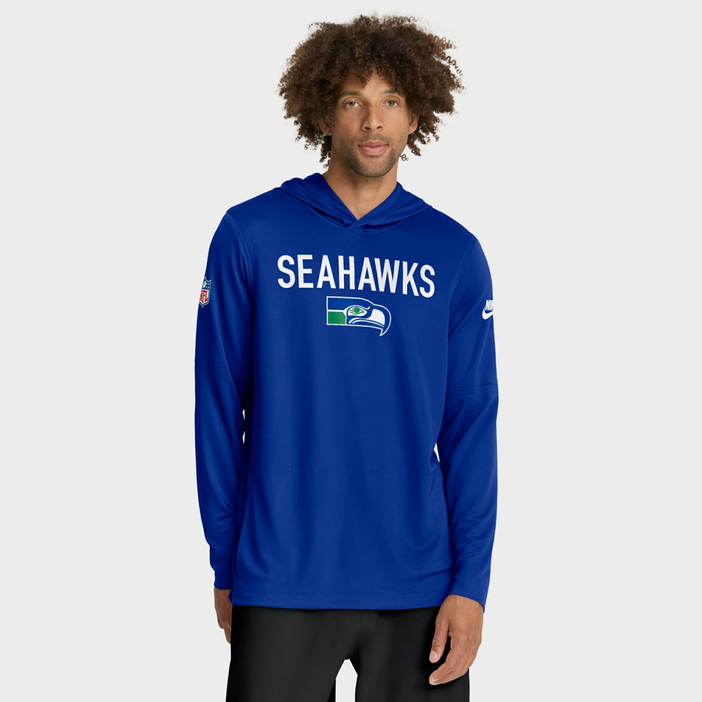 NFL Seattle Seahawks Sideline Pass Accuracy Dri-FIT Long Sleeve Hoodie T-Shirt