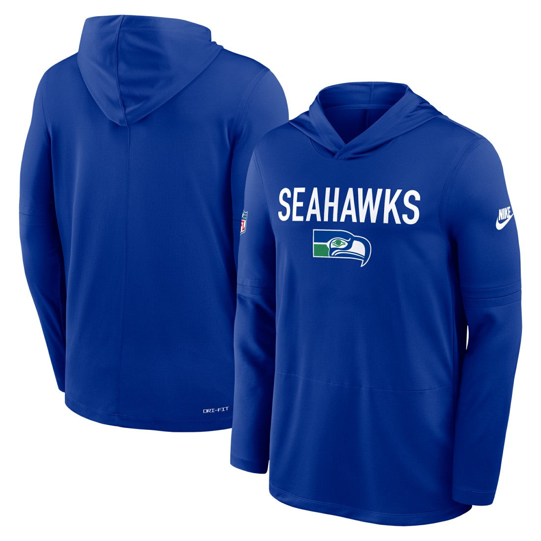 NFL Seattle Seahawks Sideline Pass Accuracy Dri-FIT Long Sleeve Hoodie T-Shirt