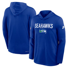 NFL Seattle Seahawks Sideline Pass Accuracy Dri-FIT Long Sleeve Hoodie T-Shirt