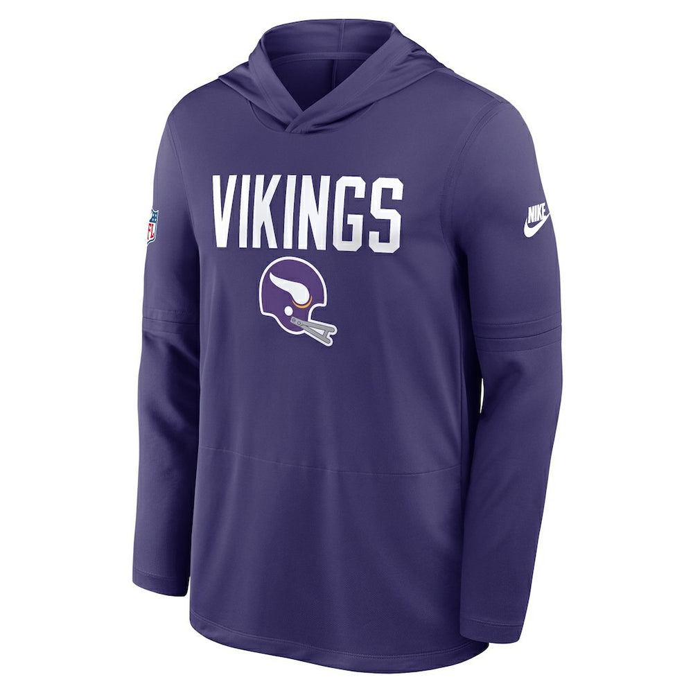 NFL Minnesota Vikings Sideline Pass Accuracy Dri-FIT Long Sleeve Hoodie T-Shirt