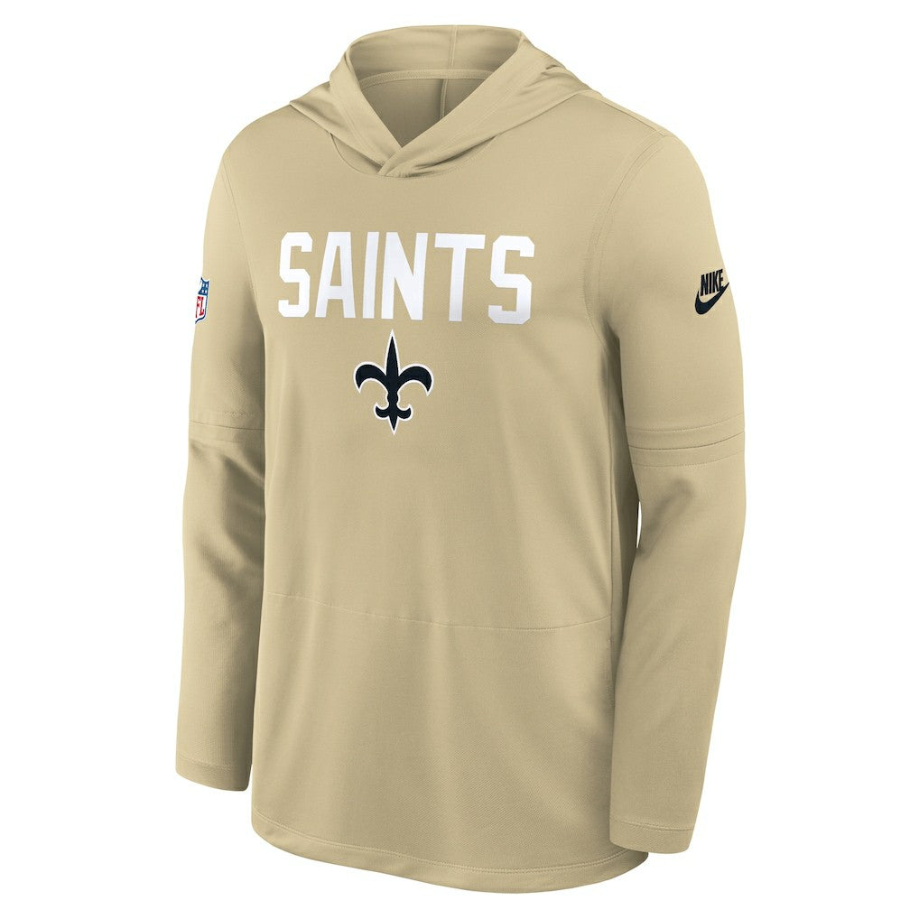 NFL New Orleans Saints Sideline Pass Accuracy Dri-FIT Long Sleeve Hoodie T-Shirt