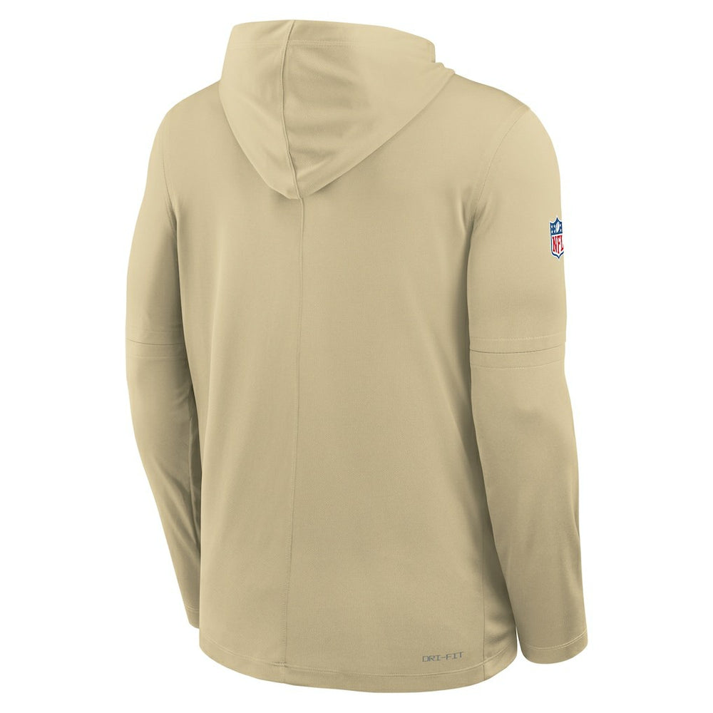 NFL New Orleans Saints Sideline Pass Accuracy Dri-FIT Long Sleeve Hoodie T-Shirt