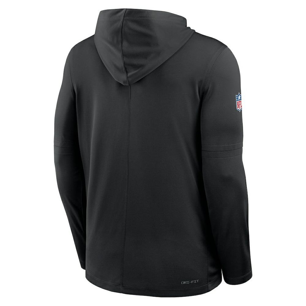 NFL Baltimore Ravens Sideline Pure Fury Performance Long Sleeve Hoodie T-Shirt