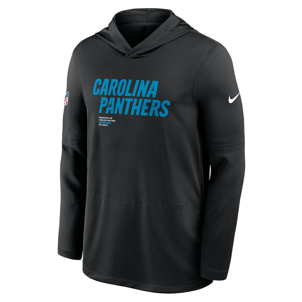 NFL Carolina Panthers Sideline Pure Fury Performance Long Sleeve Hoodie T-Shirt