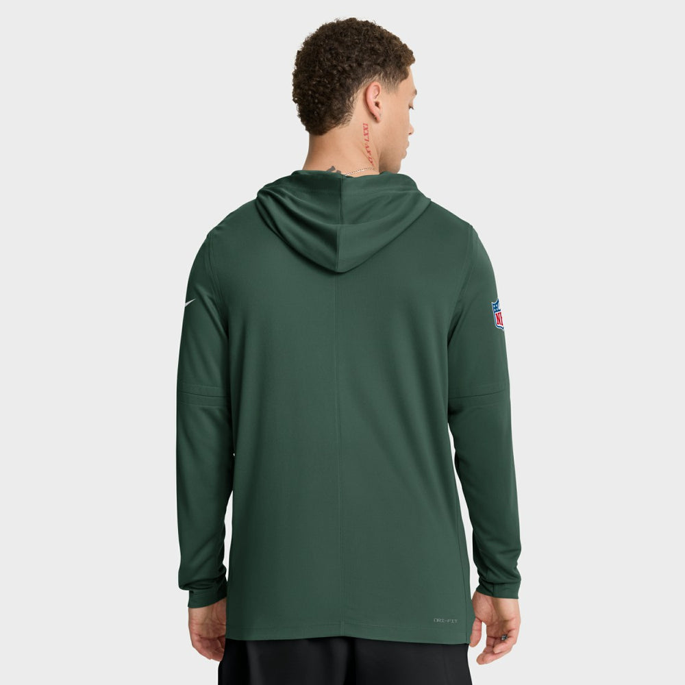 NFL Green Bay Packers Sideline Pure Fury Performance Long Sleeve Hoodie T-Shirt