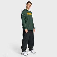 NFL Green Bay Packers Sideline Pure Fury Performance Long Sleeve Hoodie T-Shirt