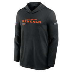 NFL Cincinnati Bengals Sideline Pure Fury Performance Long Sleeve Hoodie T-Shirt