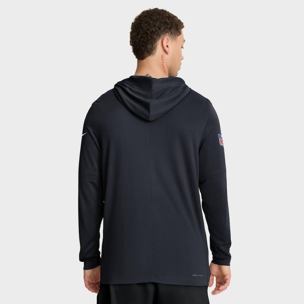 NFL Houston Texans Sideline Pure Fury Performance Long Sleeve Hoodie T-Shirt
