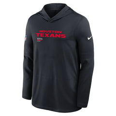 NFL Houston Texans Sideline Pure Fury Performance Long Sleeve Hoodie T-Shirt