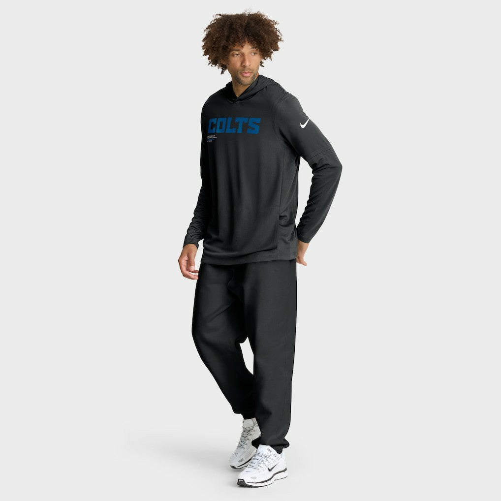 NFL Indianapolis Colts Sideline Pure Fury Performance Long Sleeve Hoodie T-Shirt