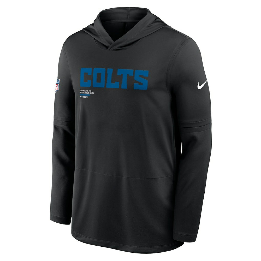 NFL Indianapolis Colts Sideline Pure Fury Performance Long Sleeve Hoodie T-Shirt