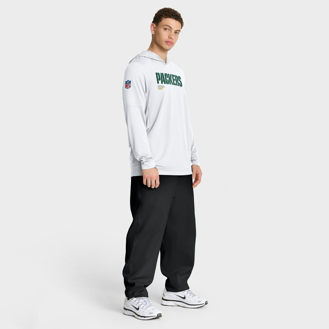 NFL Green Bay Packers Sideline Pure Fury Performance Long Sleeve Hoodie T-Shirt