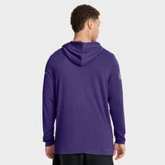 NFL Minnesota Vikings Sideline Pure Fury Performance Long Sleeve Hoodie T-Shirt