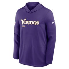 NFL Minnesota Vikings Sideline Pure Fury Performance Long Sleeve Hoodie T-Shirt