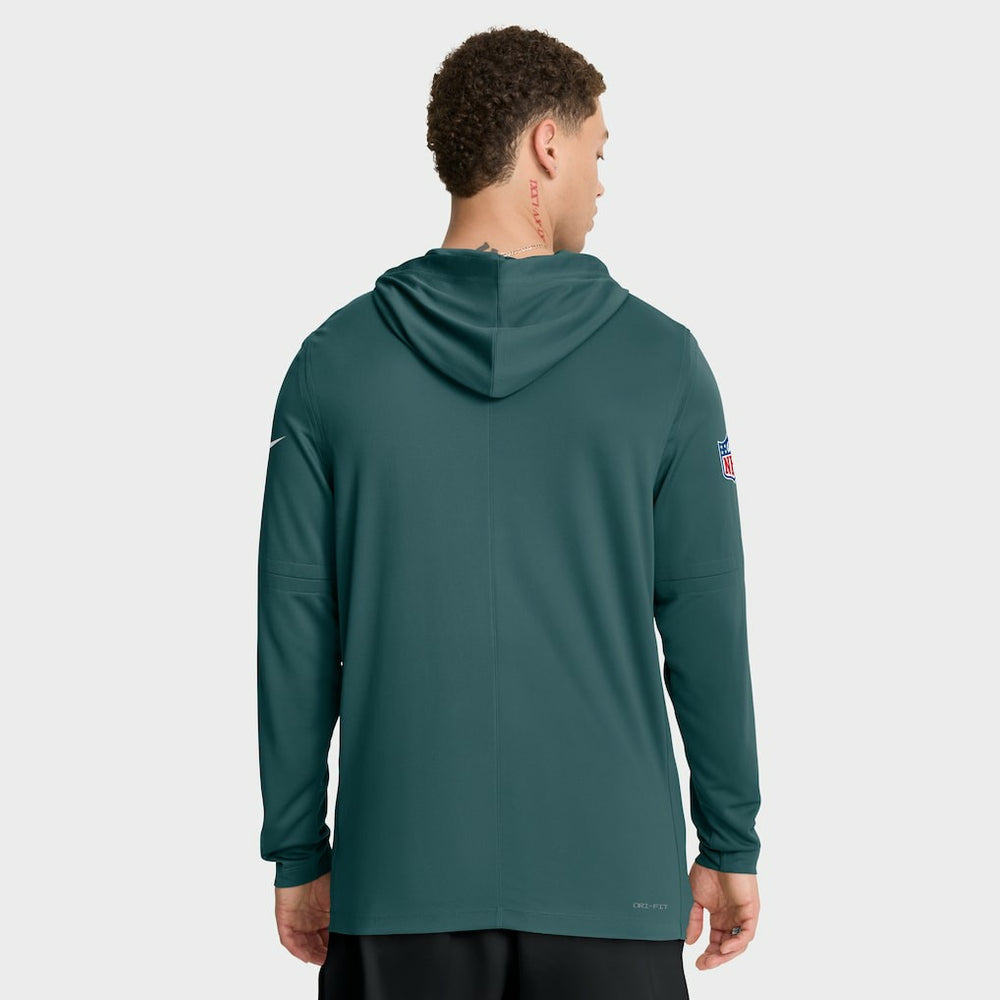NFL Philadelphia Eagles Sideline Pure Fury Performance Long Sleeve Hoodie T-Shirt