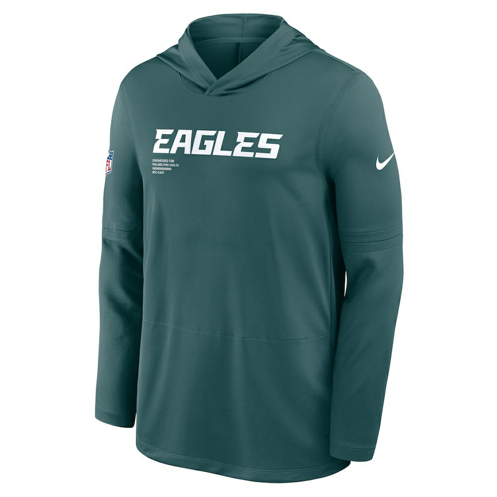 NFL Philadelphia Eagles Sideline Pure Fury Performance Long Sleeve Hoodie T-Shirt
