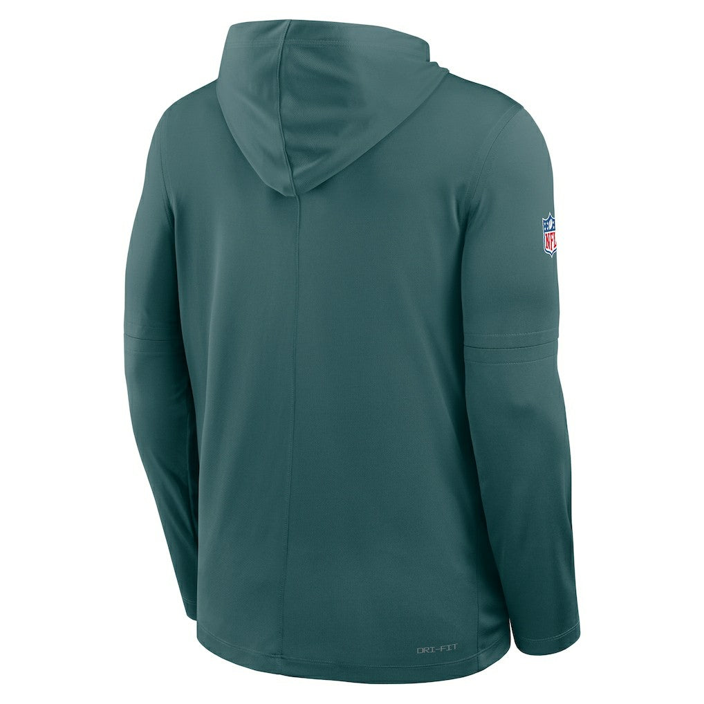 NFL Philadelphia Eagles Sideline Pure Fury Performance Long Sleeve Hoodie T-Shirt