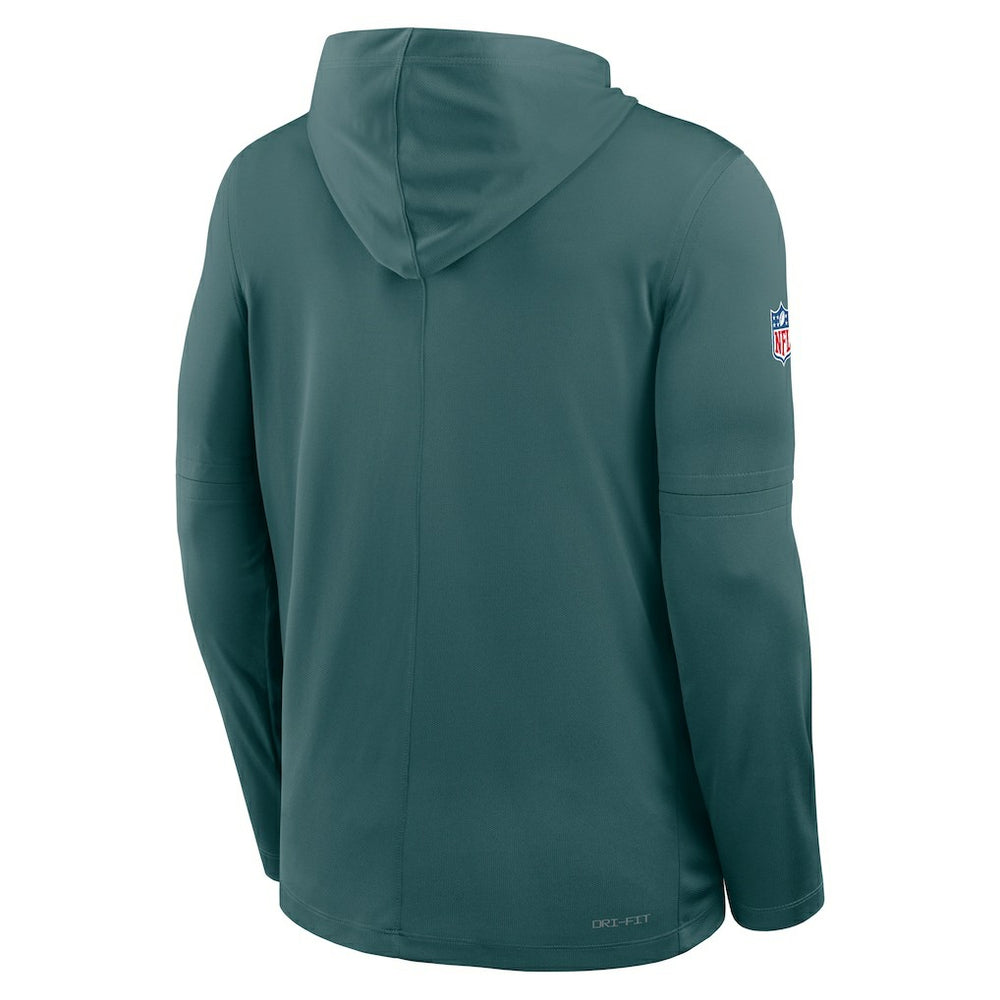 NFL Philadelphia Eagles Sideline Pure Fury Performance Long Sleeve Hoodie T-Shirt